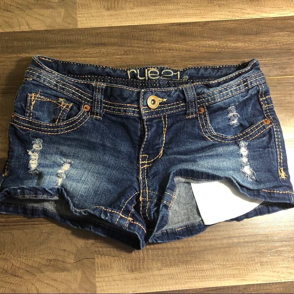 Rue21 Dark Denim Jean Shorts Size 0